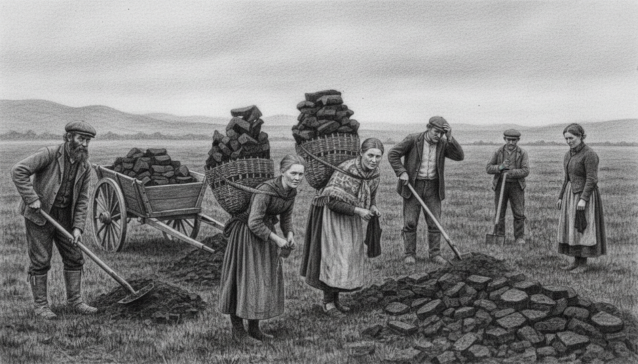 The parish landscape around Dunsyre, moorland and valley as it might have appeared in the nineteenth century